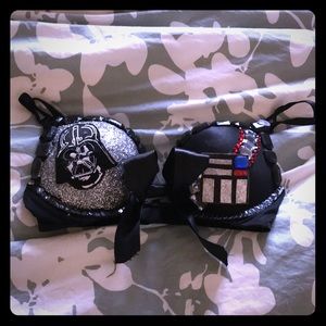Custom Darth Vader costume Rave bra